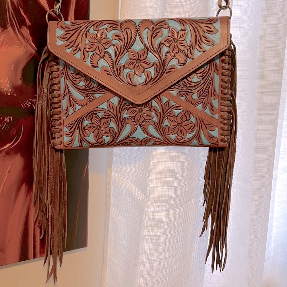 Western style crossbody purse